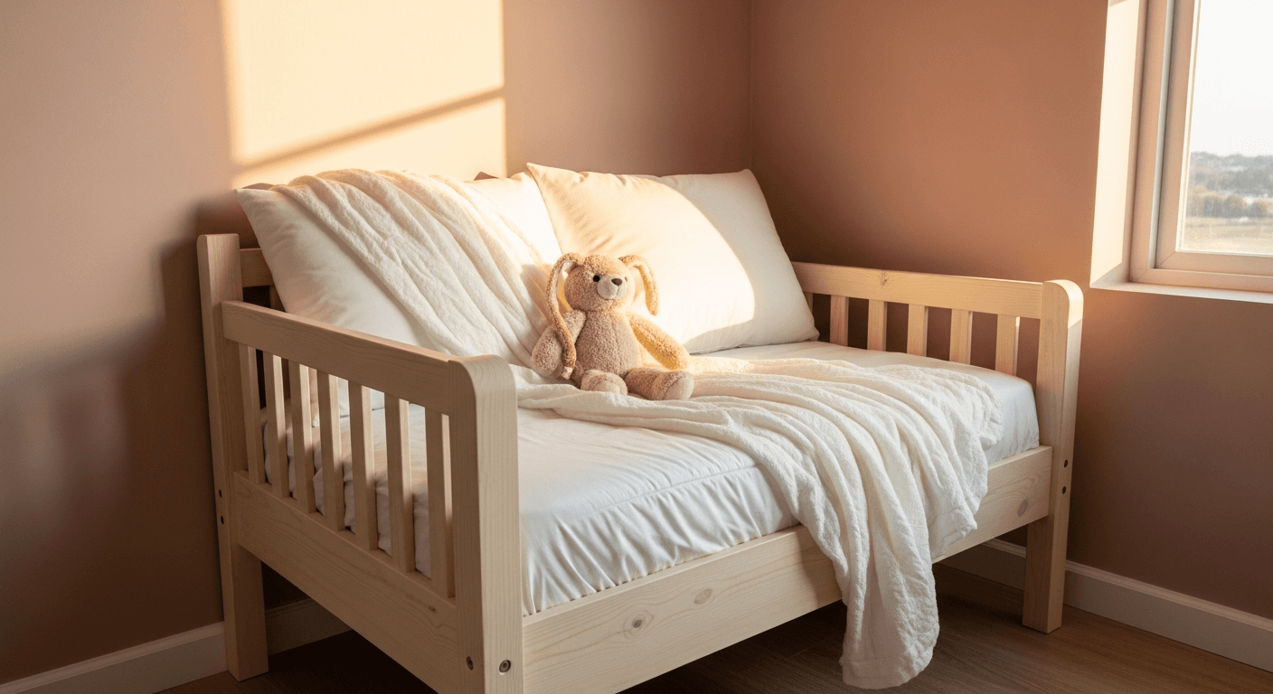 Berceau lumineux d'une chambre d'enfant