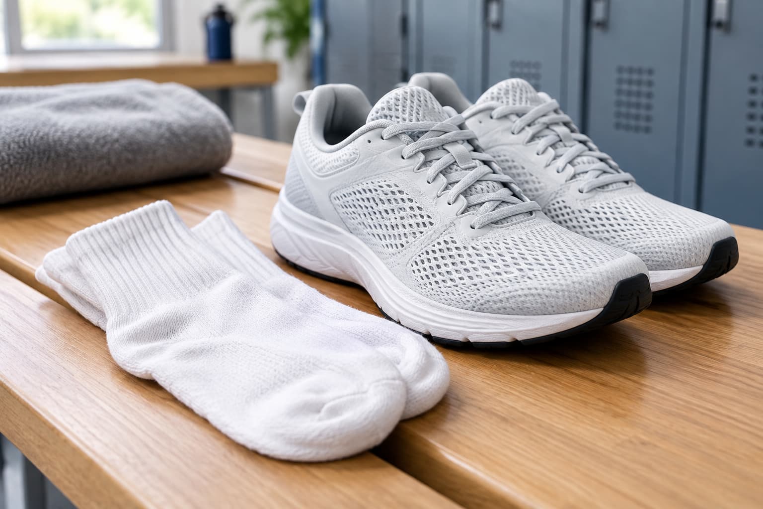 Chaussettes respirantes et chaussures aérées pour prévenir l’humidité des pieds